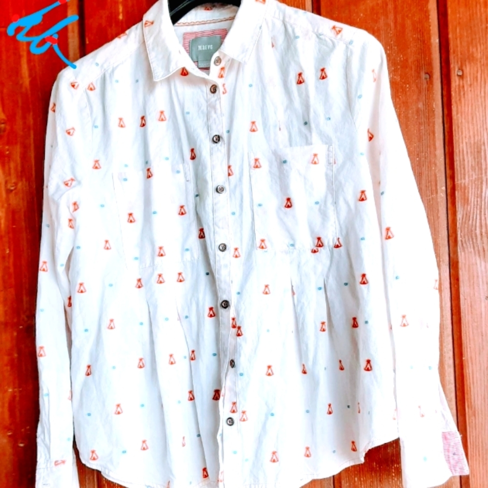 FINAL CALL Anthropologie Button down Shirt